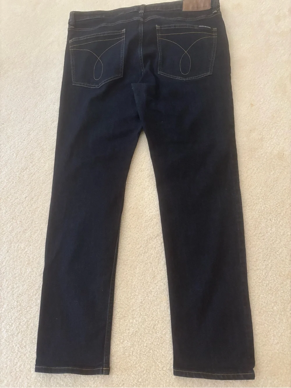 Calvin Klein Jeans Straight Black Men's Jeans